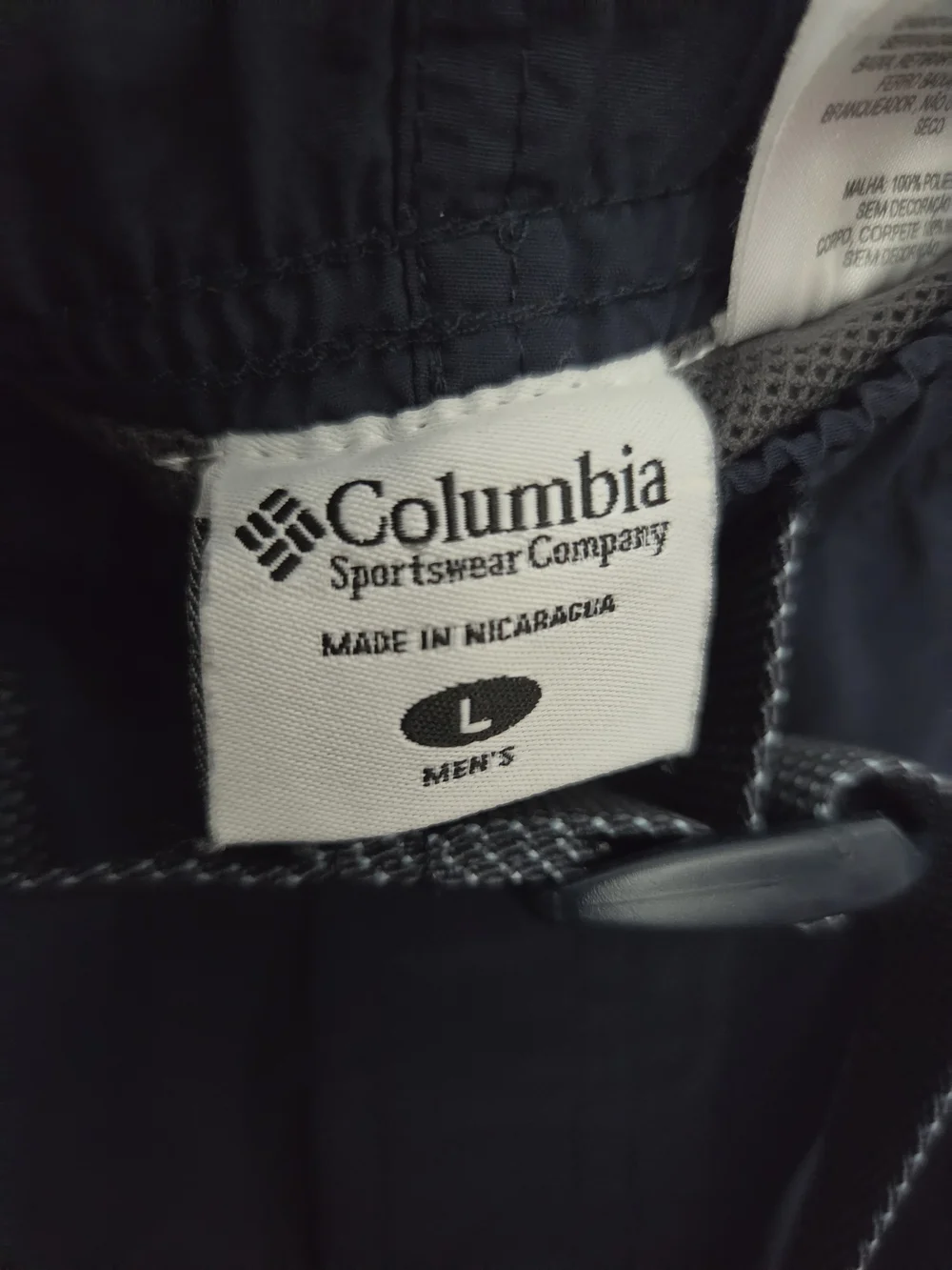 Columbia Navy Water Cargo Shorts Mens L